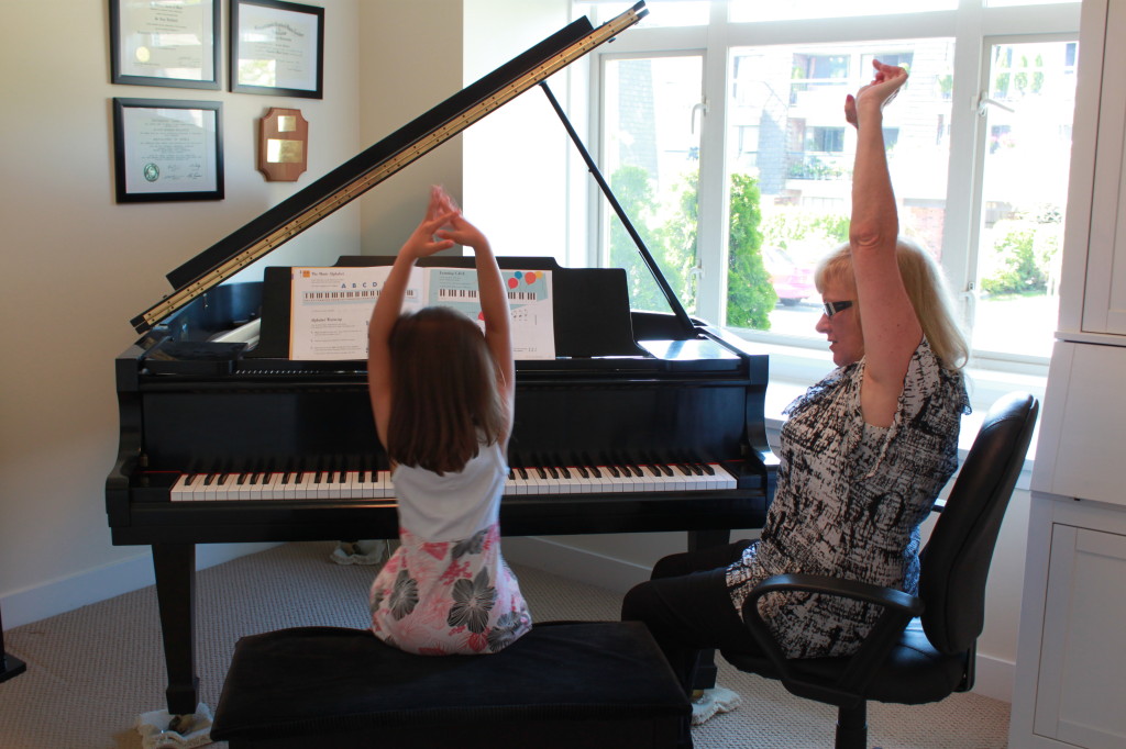 Learning proper posture and hand position